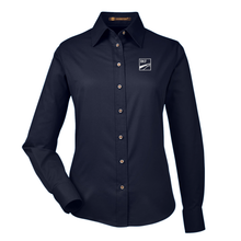Load image into Gallery viewer, Women&#39;s Long-Sleeve Twill Shirt with Stain-Release
