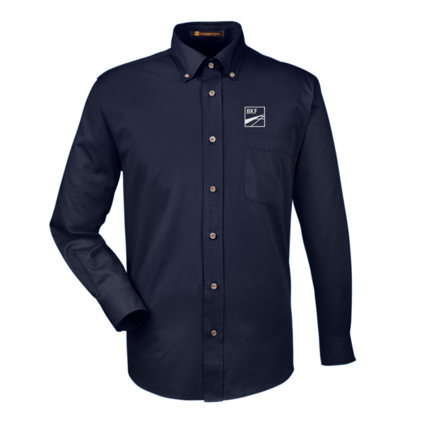 Men's Easy Blend Long-Sleeve Twill Shirt with Stain-Release