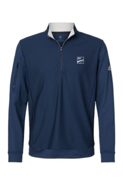 Alternative view of Men's Adidas Textured Quarter-Zip Pullover